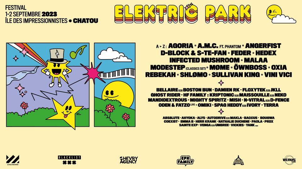 Découvre la programmation de l'Elektric Park Festival 2023